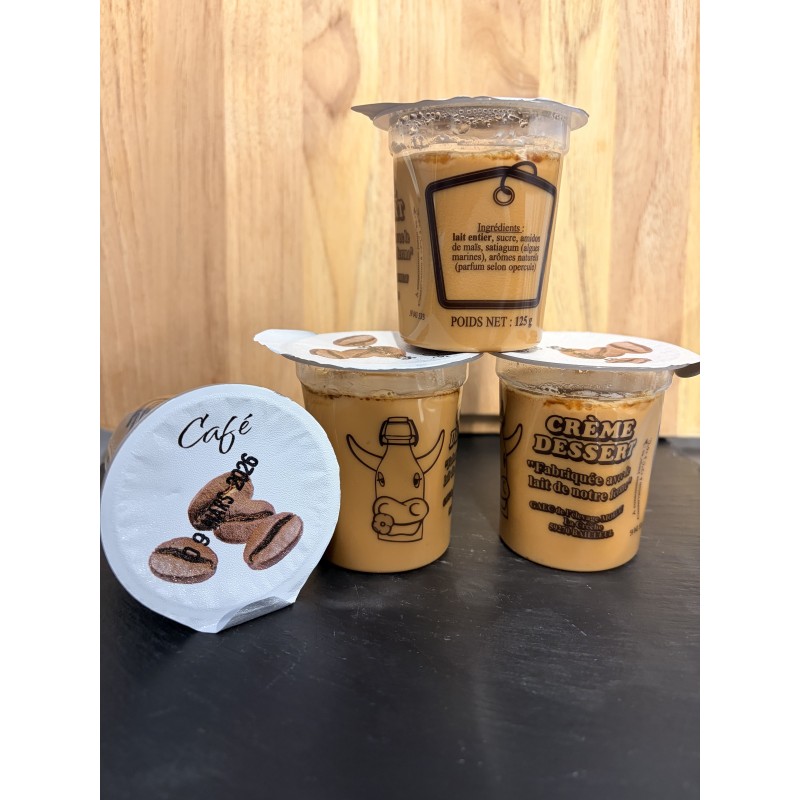 Crème Dessert CAFE  (lot de 4 )