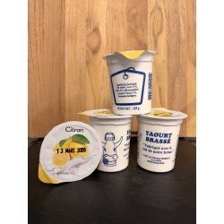 Yaourt Brassé  CITRON ( lot de 4 )