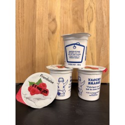 Yaourt Brassé  FRAMBOISE ( lot de 4 )